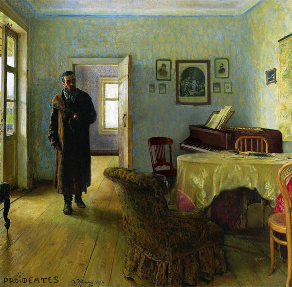 Repin painting - , Did not wait, Ilya Repin