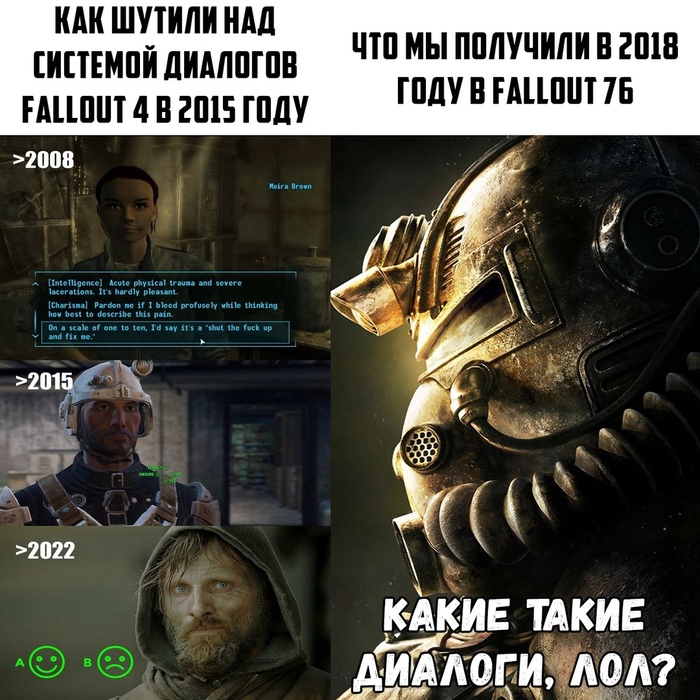 The joke turned out to be prophetic - Fallout, Fallout 3, Fallout 4, Fallout 76, Games, Dialog