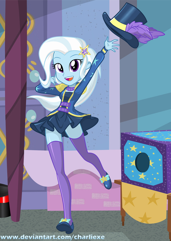 Magic Trixie! - My little pony, Equestria girls, Trixie, Charliexe