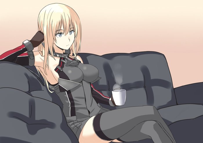 Bismarck - Kantai collection, Anime, Anime art, Bismarck, Kriegsmarine
