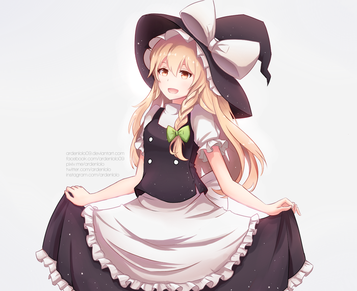 Marisa Kirisame ,  , Anime Art, Touhou, Kirisame Marisa, Ardenlolo