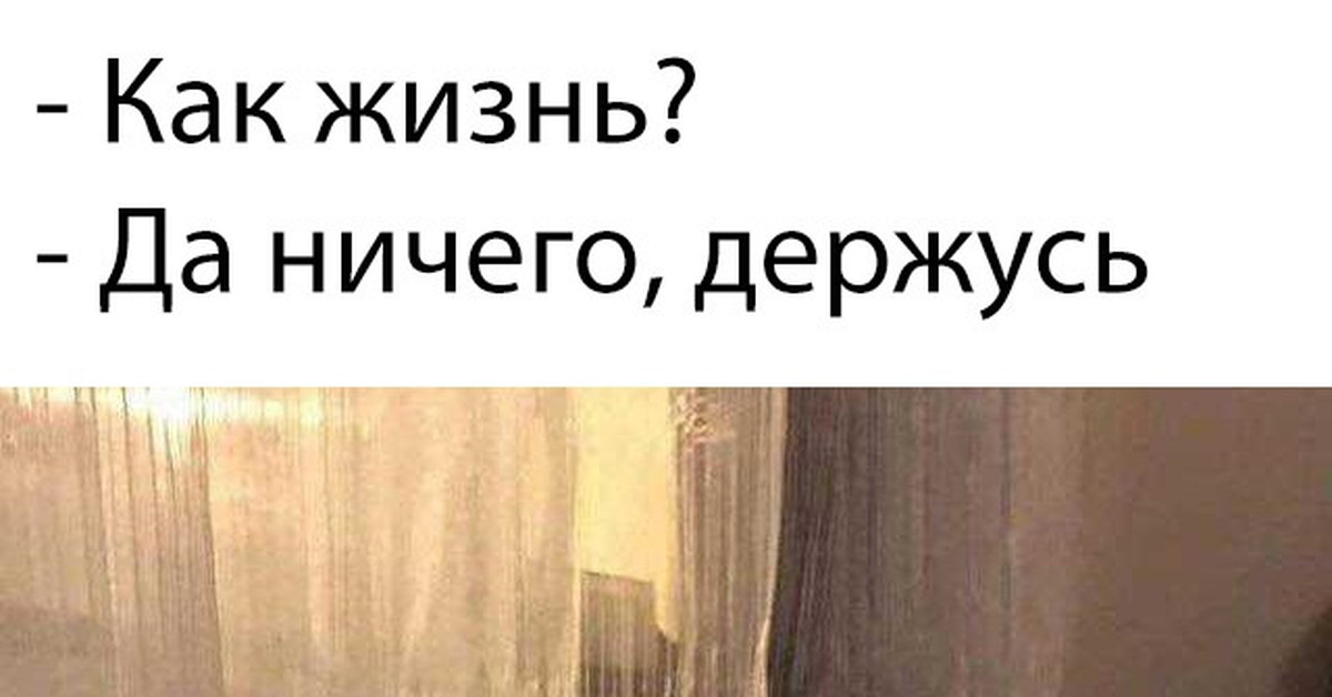 Держи нормально. Ничего держусь. Да ничего держусь. Как дела держусь. Как жизнь да ничего держусь.