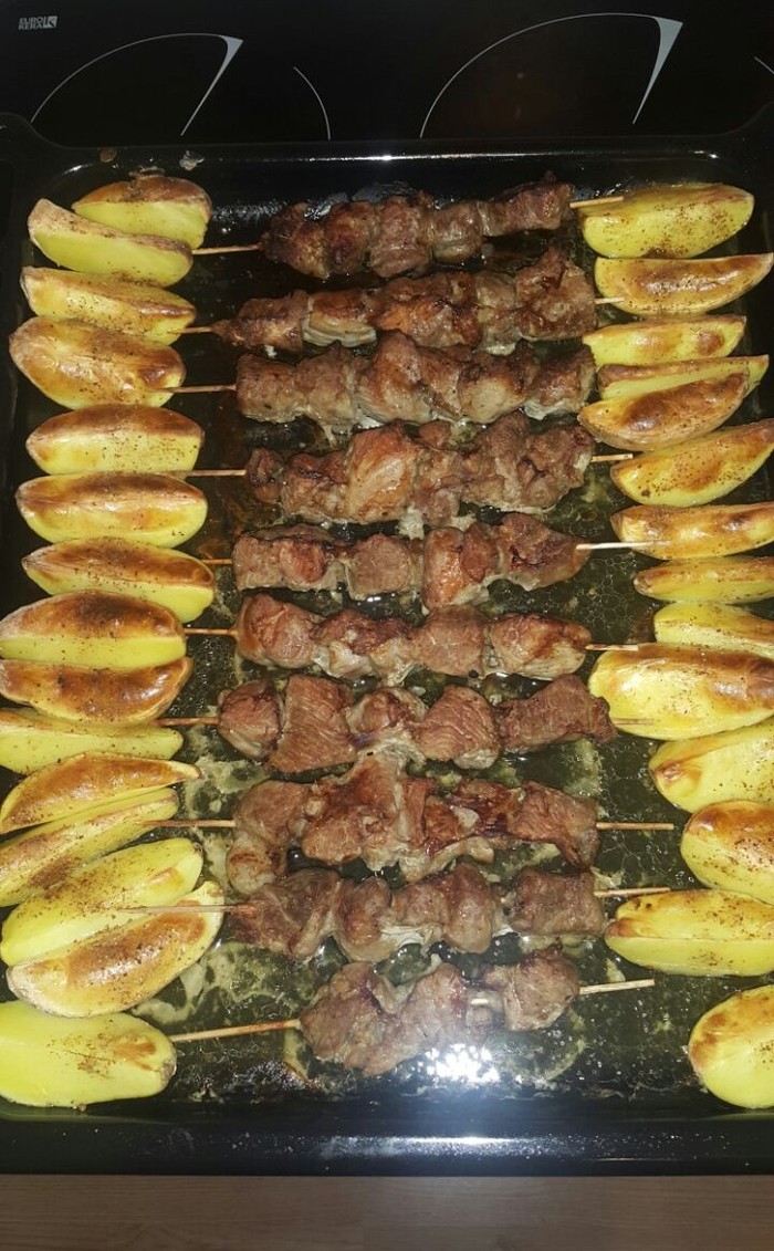 Barbecue in the oven - Shashlik, My, Longpost, Hobby, Food, Meat