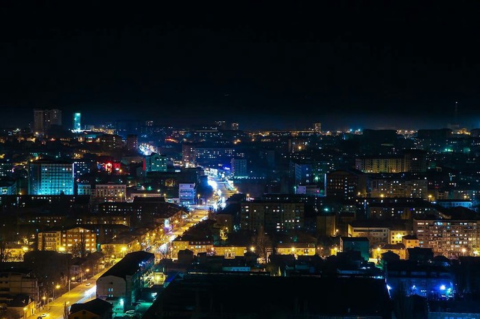 Night Makhachkala, Republic of Dagestan - Night, Lights, Town, Dagestan, Caucasus, The photo, beauty, Russia