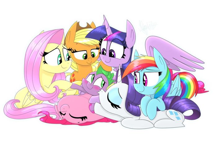  MLP ... Mane 6, My Little Pony, Spike, , 