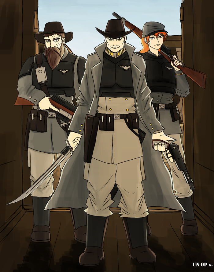   Confederate, Western, Wh Art, Warhammer, Astra Militarum, 