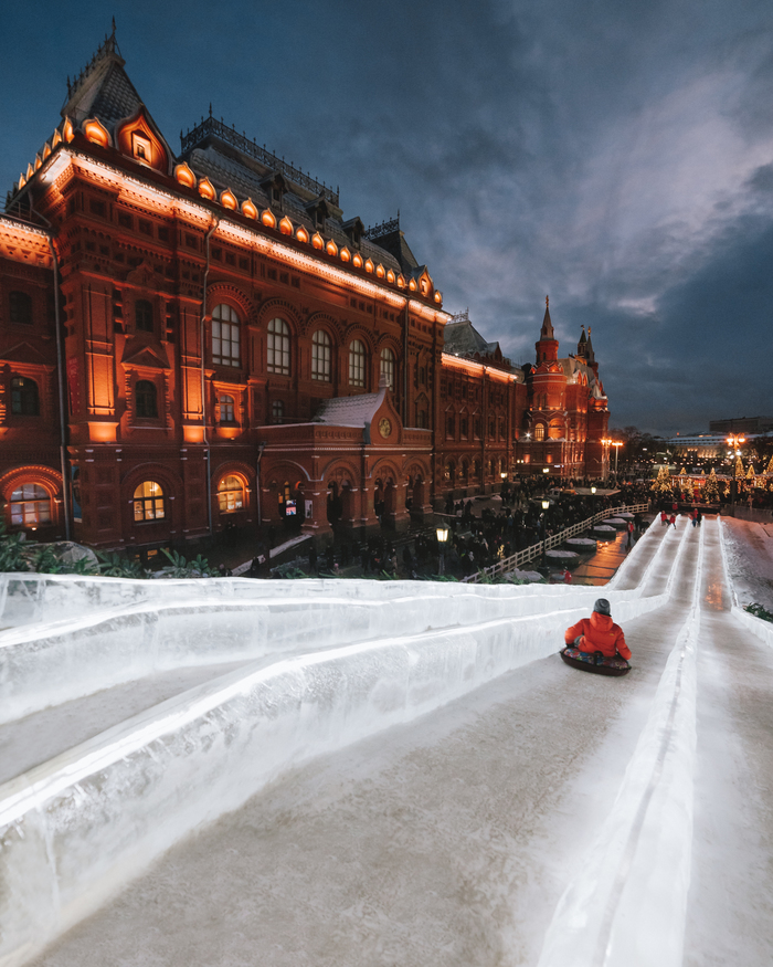 Ice Hill in Moscow - My, Moscow, New Year, The festival, The photo, New Years holidays, Entertainment, Holidays