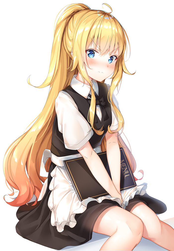 Tenma Gabriel White - Gabriel DropOut, Gabriel White Tenma, Anime art, Waiters, Anime