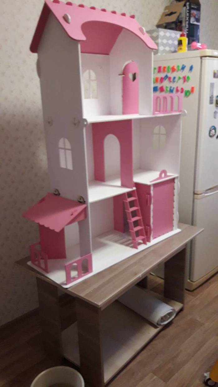 The client painted the house - My, House, Dollhouse, CNC, Laser, Laser Machine, With your own hands, Longpost