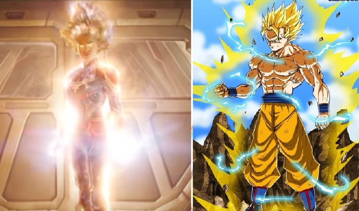 Super Saiyan from Captain Marvel is great - Marvel, Anime, Goku