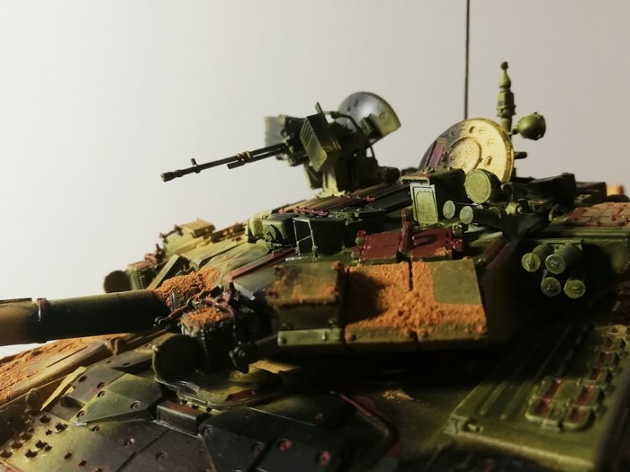 My first T-90 box 1:35 - My, , Modeling, Tanks, Airbrushing, Longpost, t-90