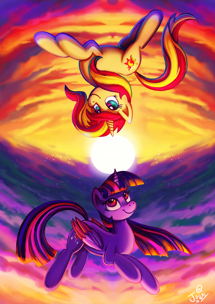 Nothing But The Sun My Little Pony, Sunset Shimmer, Twilight Sparkle, Jowybean