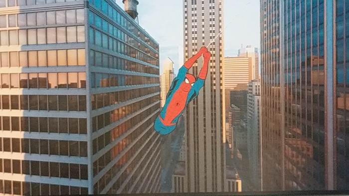 Love how the cartoon costume makes the rest look into reality. - Spiderman, Honestly stolen, Reddit