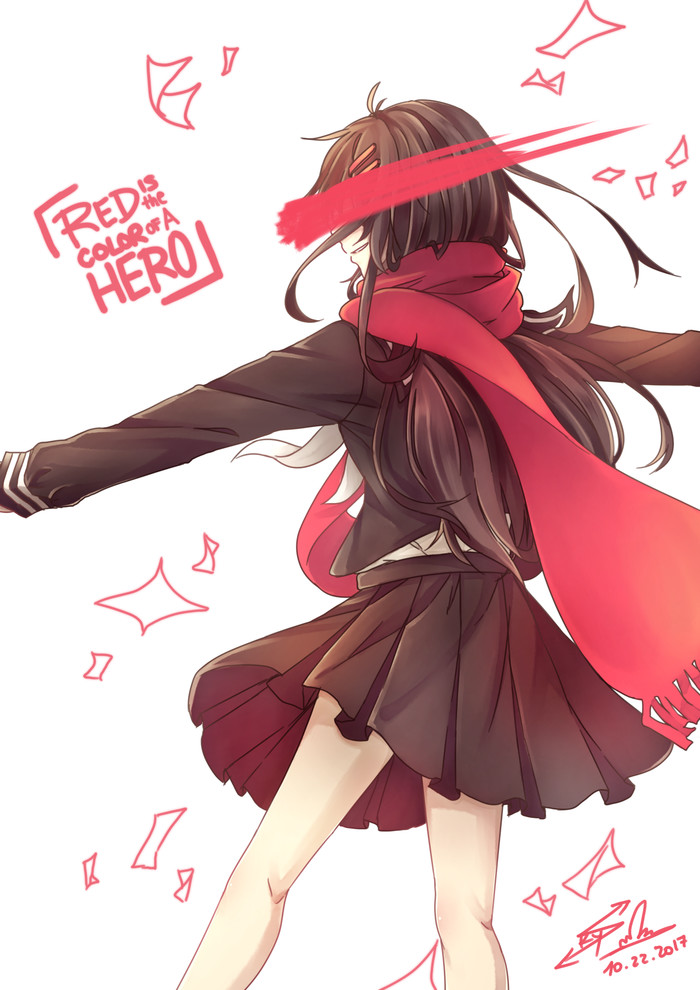 Red is the color of a Hero ,  , Kagerou Project, Mekakucity actors, Pixiv, Mekakushi Dan, Tateyama Ayano, Anime Art, 