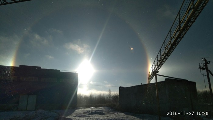 Halo in Tula - My, Halo, Tula, Optical phenomenon, Nature