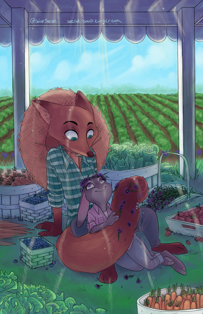 Nick and Judy - Zootopia, Art, Nick and Judy, Judy hopps, Nick wilde