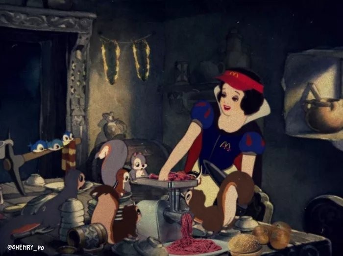 Employee of the month - My, Collage, Photoshop, Snow White