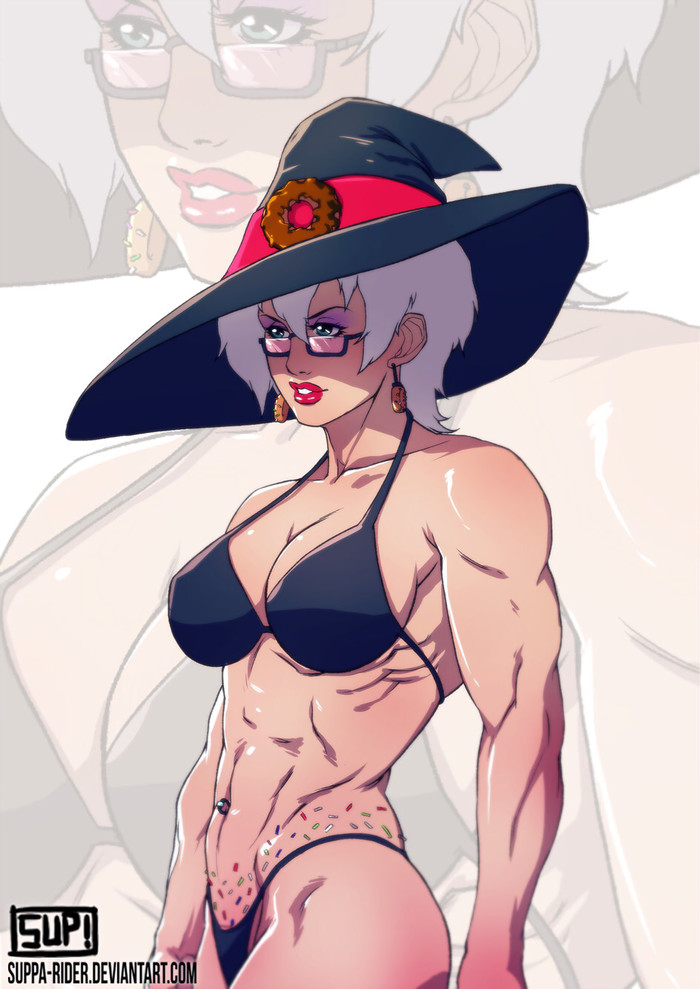 Donut Witch - , Art, Strong girl, Sports girls