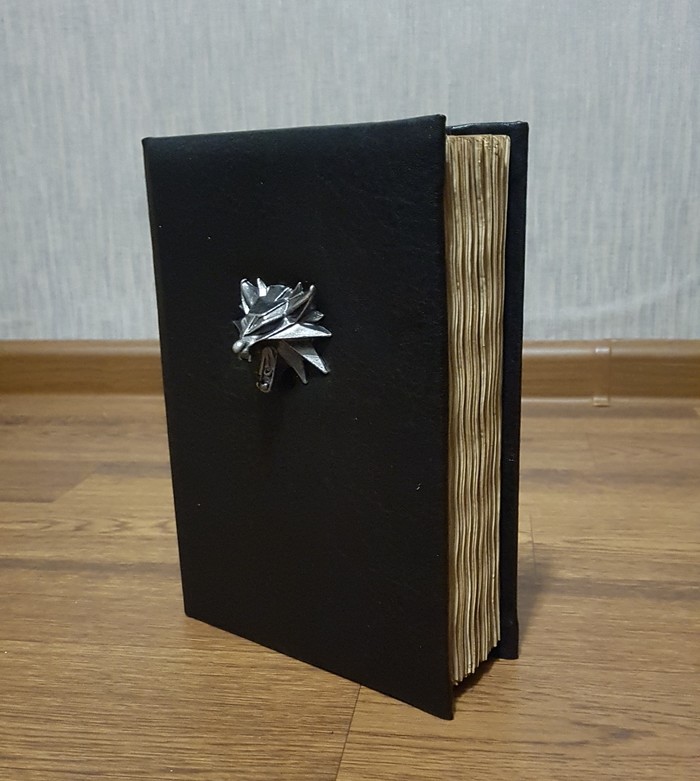 Notebook in the style of The Witcher - My, With your own hands, Notebook, Witcher, Longpost