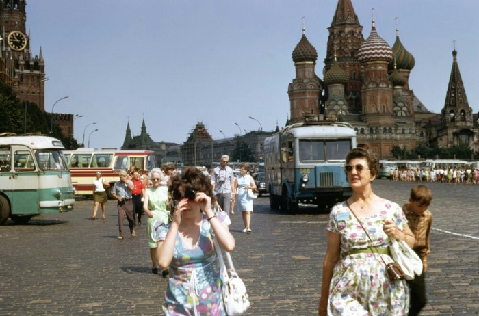 Moscow in 1973, sunny version - Moscow, Story, Historical photo, Longpost