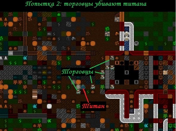 How I built pixel art in Dwarf Fortress. Part 7: Titan Invasion. - My, Computer games, Dwarf fortress, Leitstream, Mat, Longpost, Images