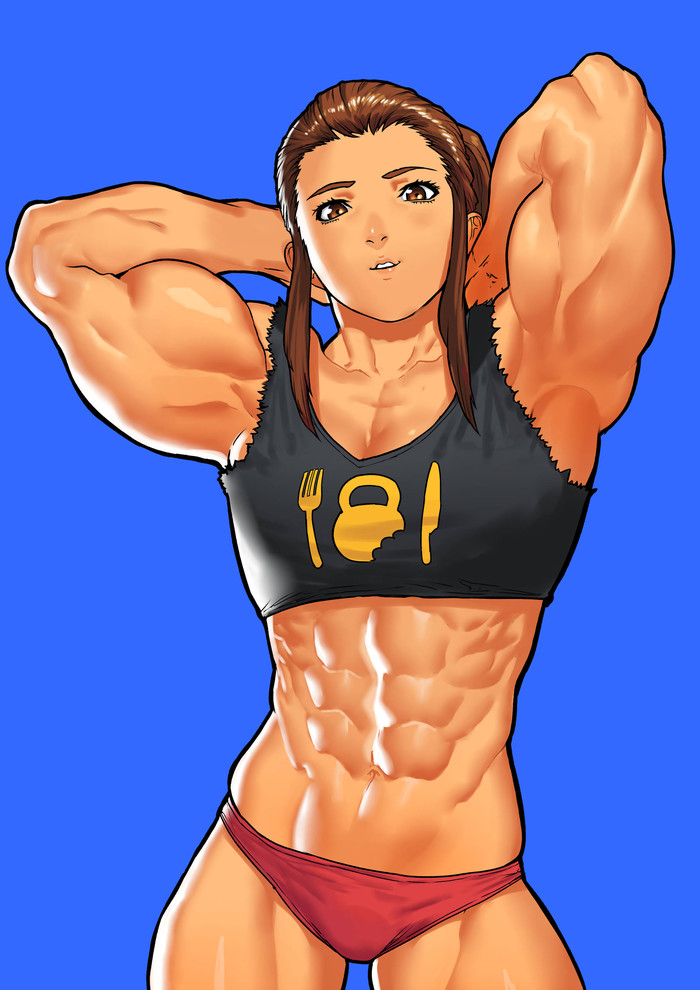 Brigitte - Cessa Lafaliqa, Арт, Крепкая девушка, Сну-Сну, Brigitte, Overwatch, Аниме, Anime Art