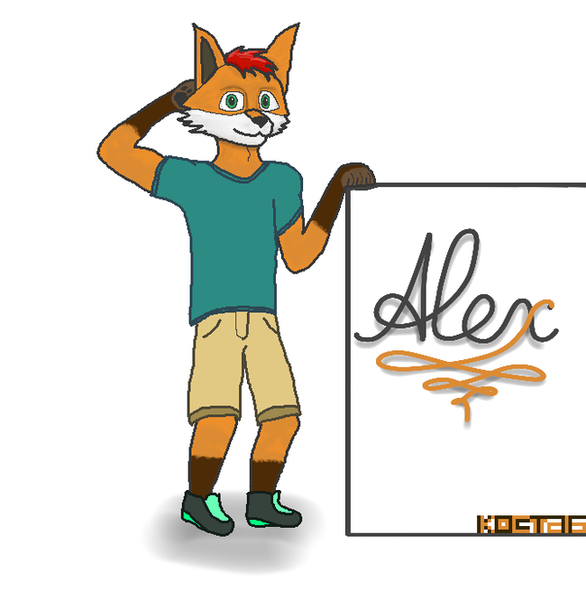 Alex - My, Furry, Digital drawing