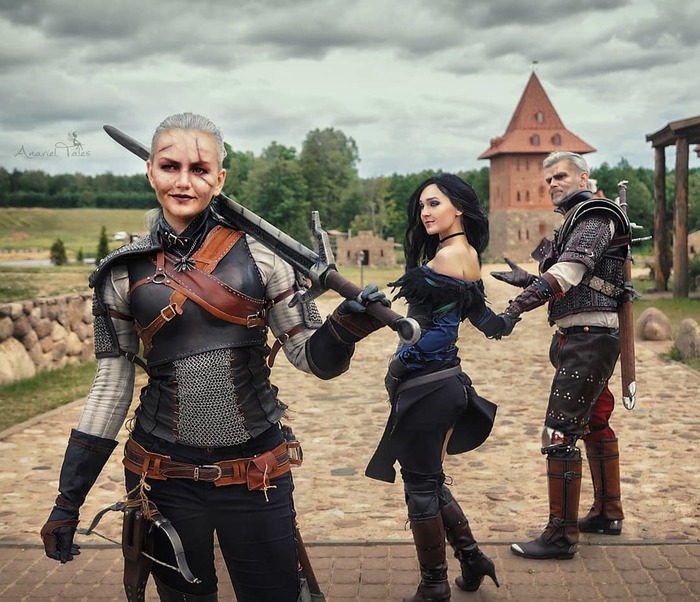 Another interpretation on a well-known theme - The Witcher 3: Wild Hunt, Geralt of Rivia, The Witcher 3: Wild Hunt, Witcher, Cosplay, The photo, Memes, Wrong guy