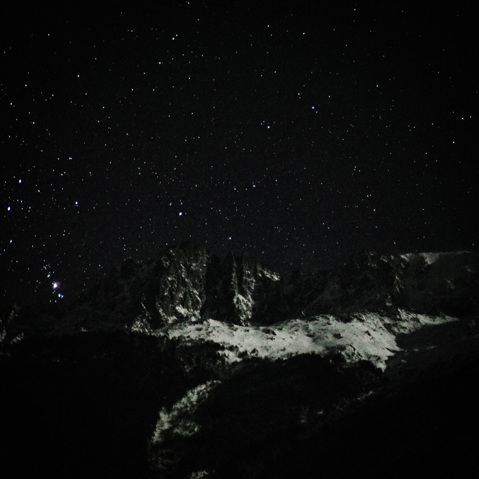 Pictures in the window - My, The mountains, Starry sky, Winter, Elbrus