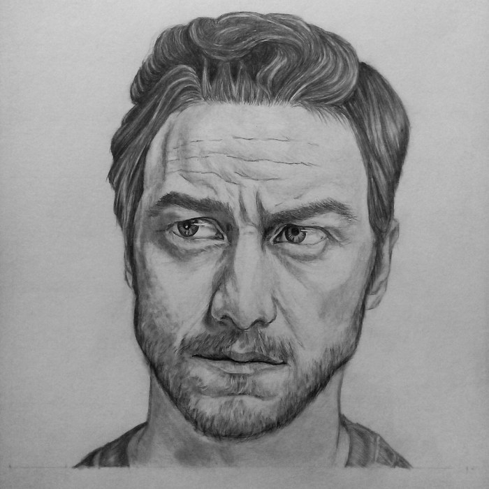 There was supposed to be a portrait of James McAvoy, but something went wrong... - My, Pencil drawing, Portrait, Celebrities, James mcavoy, Pencil, Portrait by photo, Did not work out
