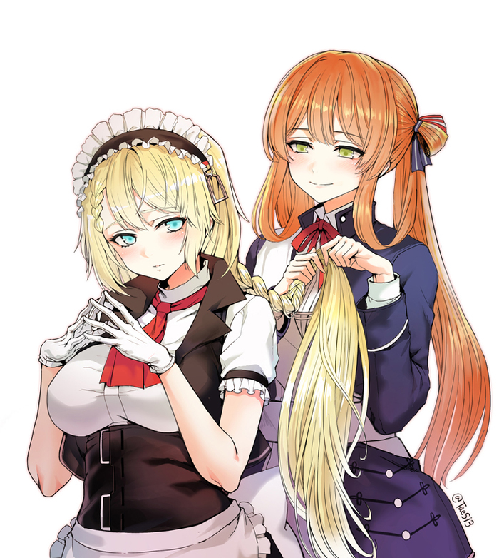 G36 & Springfield - Anime Art, Girls Frontline, G36, Springfield