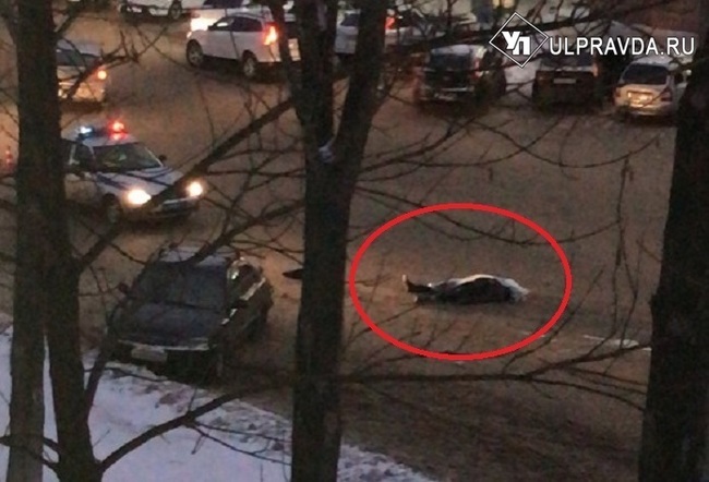 In the Trans-Volga region of Ulyanovsk, a driver in a Porsche knocked down a pedestrian to death - Road accident, Ulyanovsk, Ulyanovsk region, Incident, Shot down, A pedestrian, Death, Negative, Video, Longpost