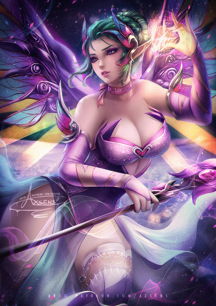 Sugar Plum Fairy Mercy Art - Art, Axsens, Overwatch, Mercy