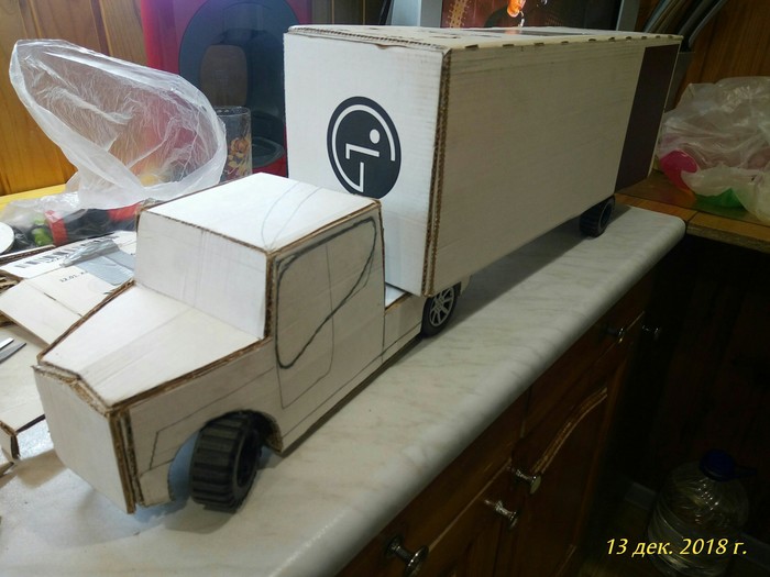 Проект из картона 6 класс Cardboard truck International Seldon News
