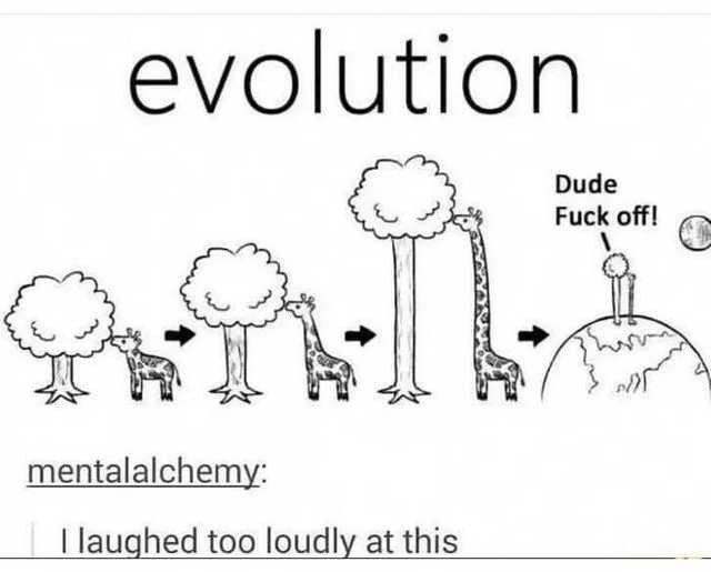 Evolution - Evolution, Tree, Drawing, Giraffe