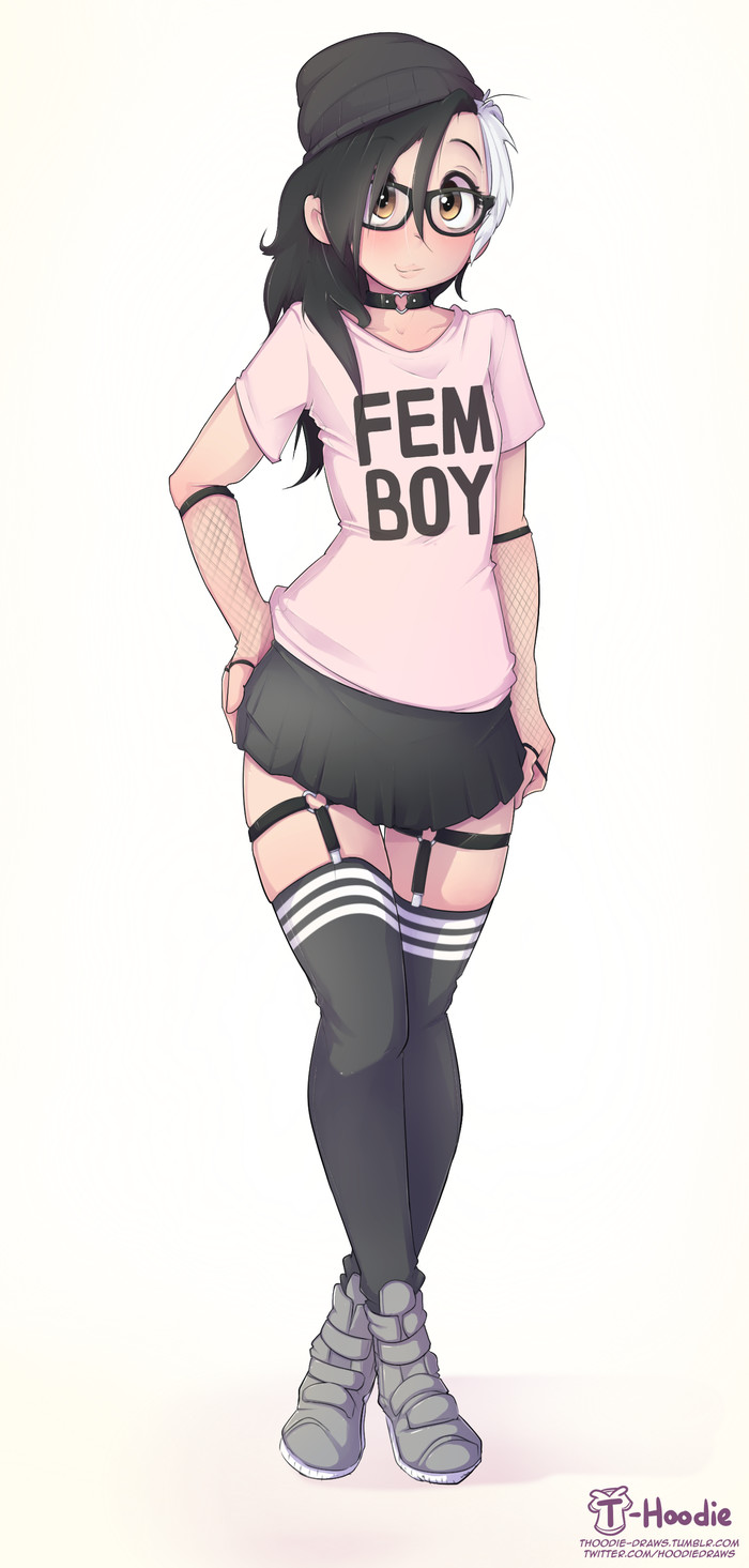 Just trap - t-Hoodie, Арт, Its a trap!, Femboy