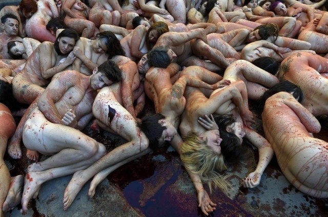 Flash mob - Animal protection, Flash mob, NSFW, Catalonia