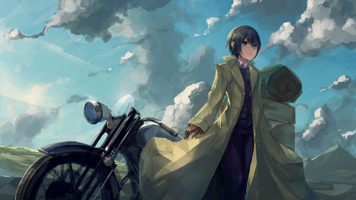 Cinema - Anime art, Anime, Kino, Hermes, Kino no tabi, , 