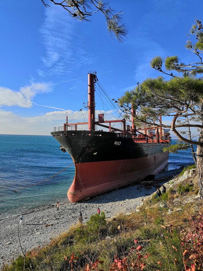 RIO on the Black Sea coast - My, Sea, Kabardinka, Vessel, Nature, Longpost