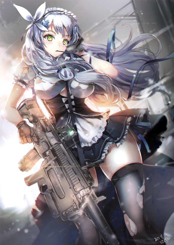 HK416 Anime Art, Girls Frontline, Hk416