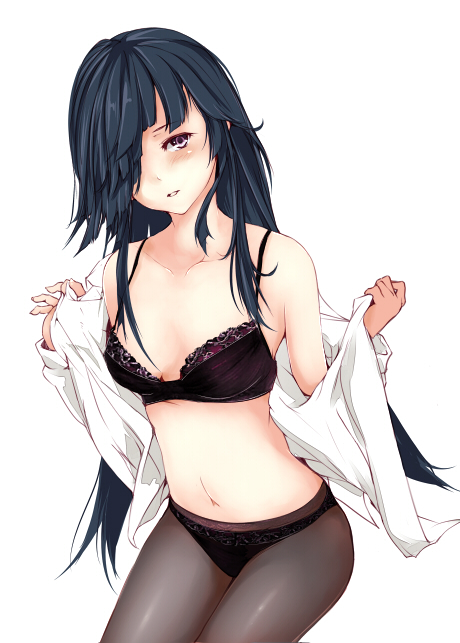 Hayashimo - NSFW, Kantai collection, Hayashimo, Underwear, Etty, Anime art, Anime, Art