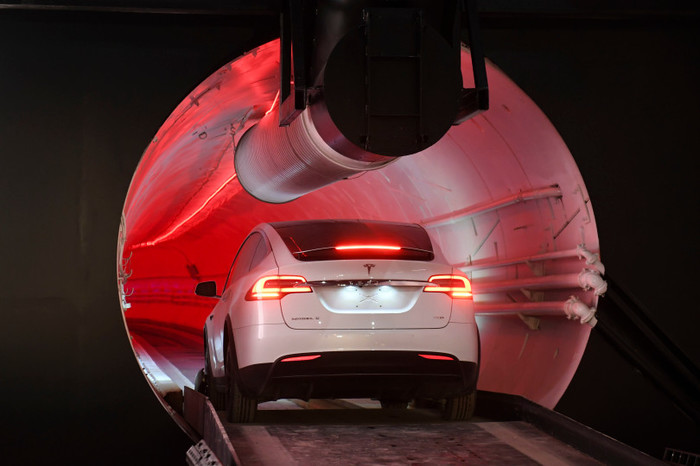 Маск показал работу тоннеля Boring Company с Tesla внутри Илон Маск, Boring Company, Прогресс, Авто, Видео, Длиннопост