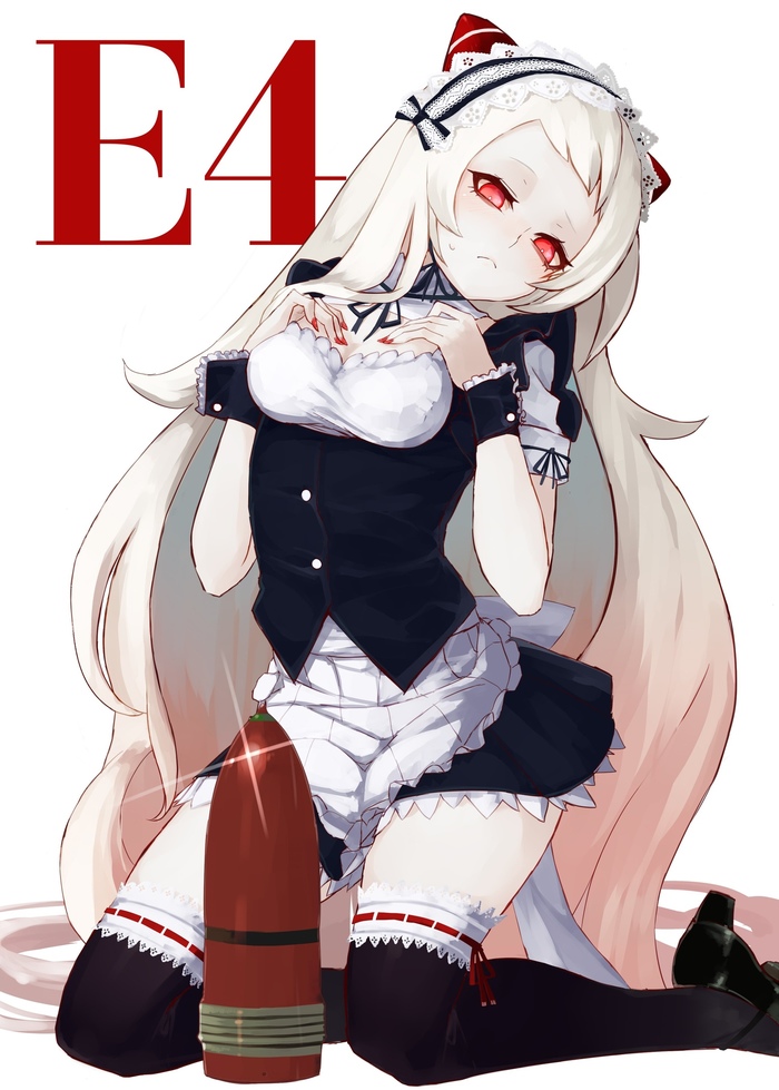 Airfield Hime Kantai Collection, Airfield hime, Горничная, Anime Art, Аниме, Арт