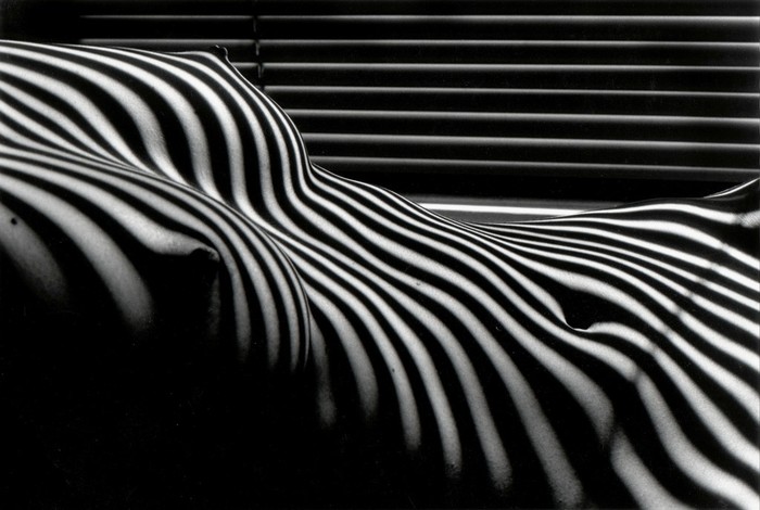 Black and white lust. - NSFW, Strawberry, Black and white, Erotic, Blinds, Girls, Longpost