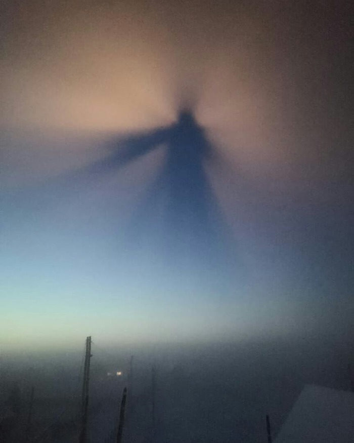 Вчера в Якутии было замечено странное небесное явление. Якутия, Пригород, Очевидное-невероятное, Погодное явление, Фотография, Длиннопост