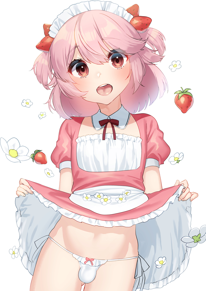 7 strawberries - NSFW, Its a trap!, Anime trap, Anime art, Art, Anime original, Mizuki eiru, Original character