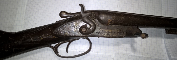 Help identifying a gun - My, Gun, Double-barreled shotgun, Shotgun, Antiquarian, Longpost, No rating