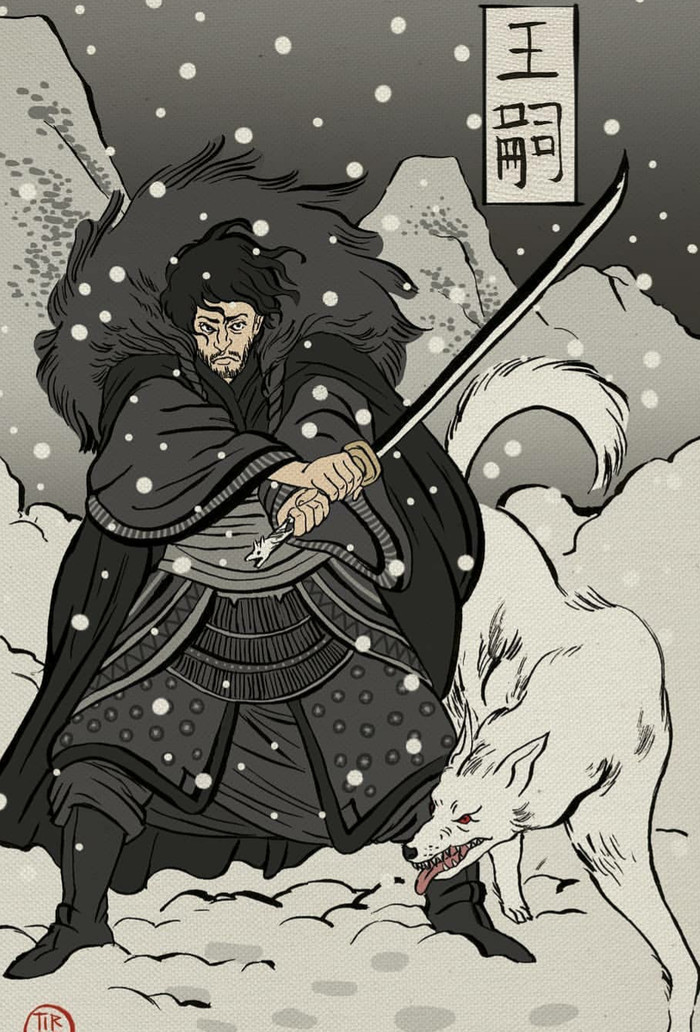 Game of Thrones by Sandra Tirado - Game of Thrones, Japan, Xylography, Longpost