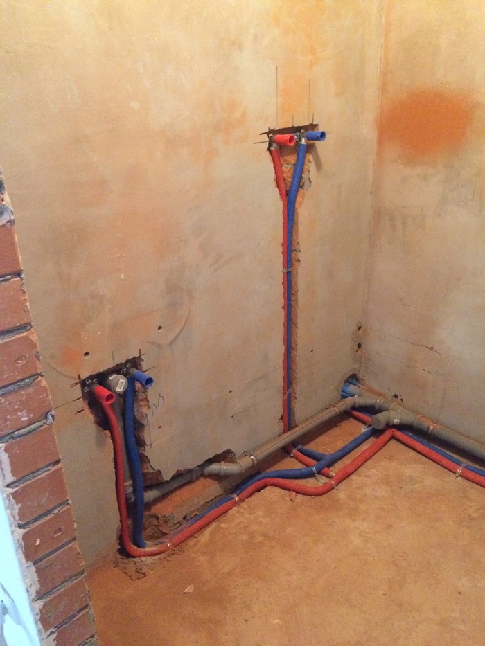 Preparing to install plumbing. - Longpost, Installation, Grohe, Work, Repair, Plumbing, My