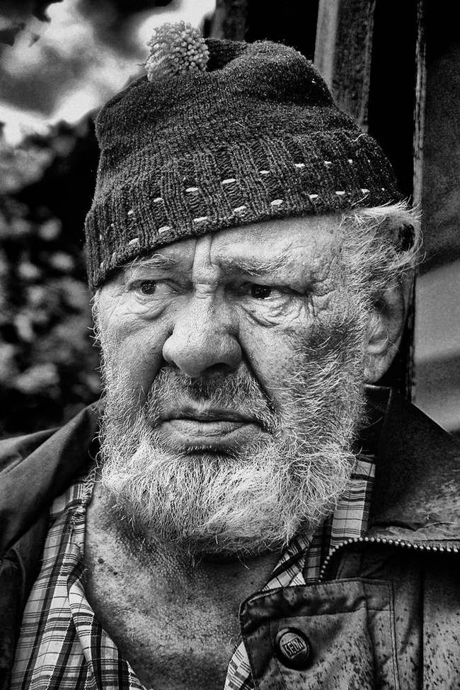 old skipper - My, Men, Conversation piece, Black and white photo, The photo